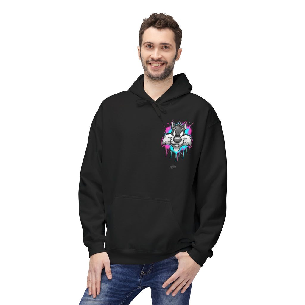 Graffiti Duck Hoodie — Drip Art Cartoon Pullover