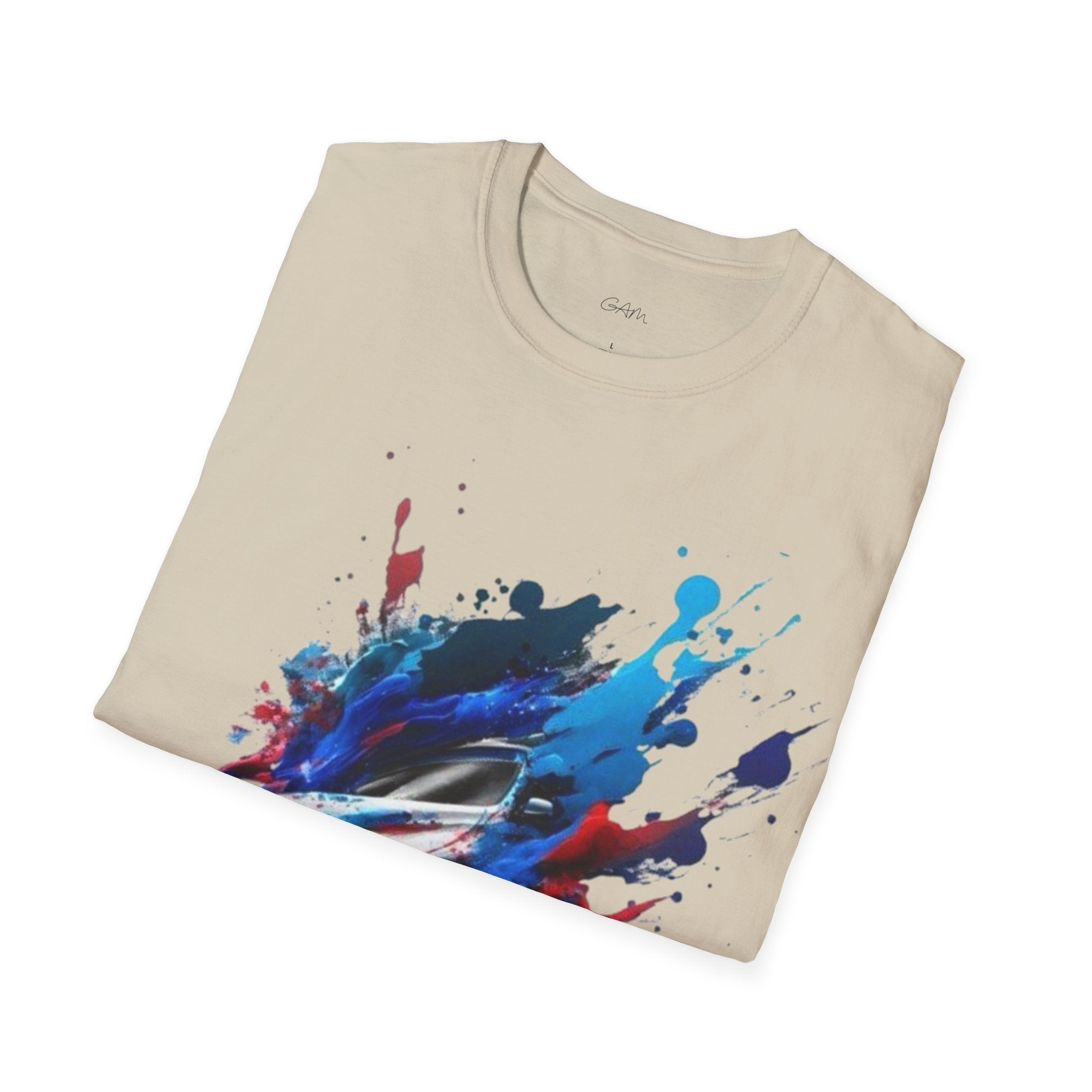 Sports Car Paint-Splash T-Shirt — Racing Art Graphic Tee