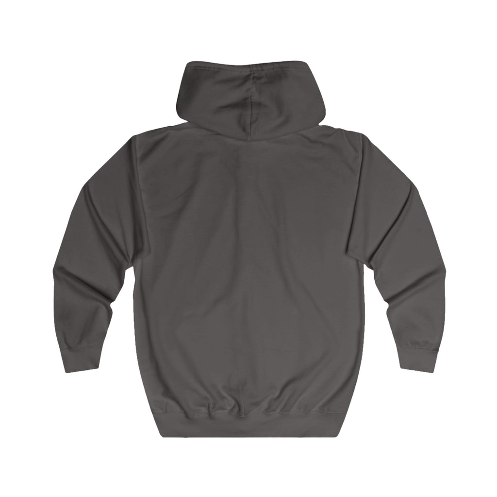 Friend Graphic Zip Hoodie — Bold Block Lettering Casual Zip-Up