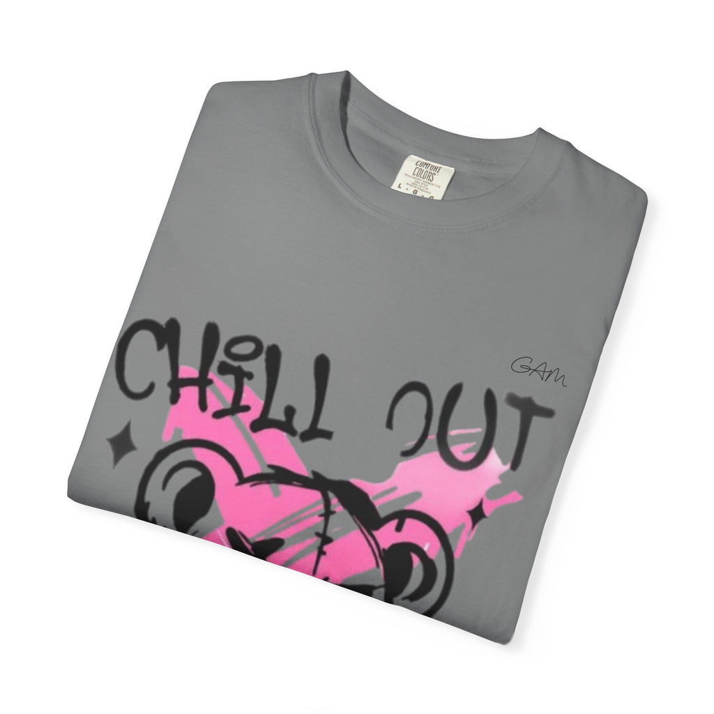 Chill Out Bear T-Shirt — Pink Graffiti Streetwear Tee