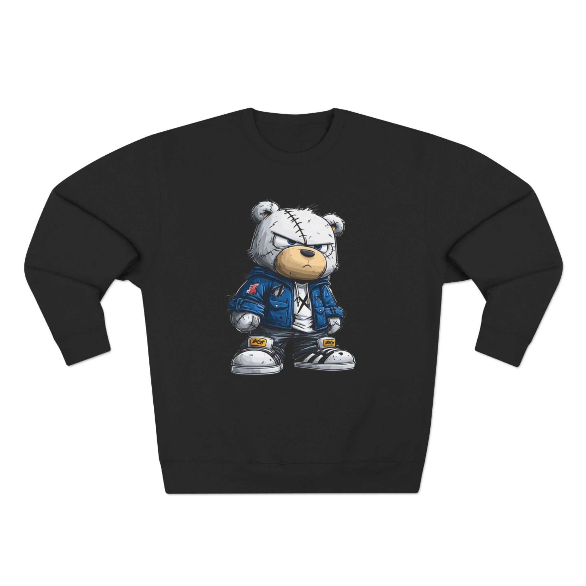 Streetwear Teddy Sweatshirt — Cool Teddy Bear Graphic Crewneck