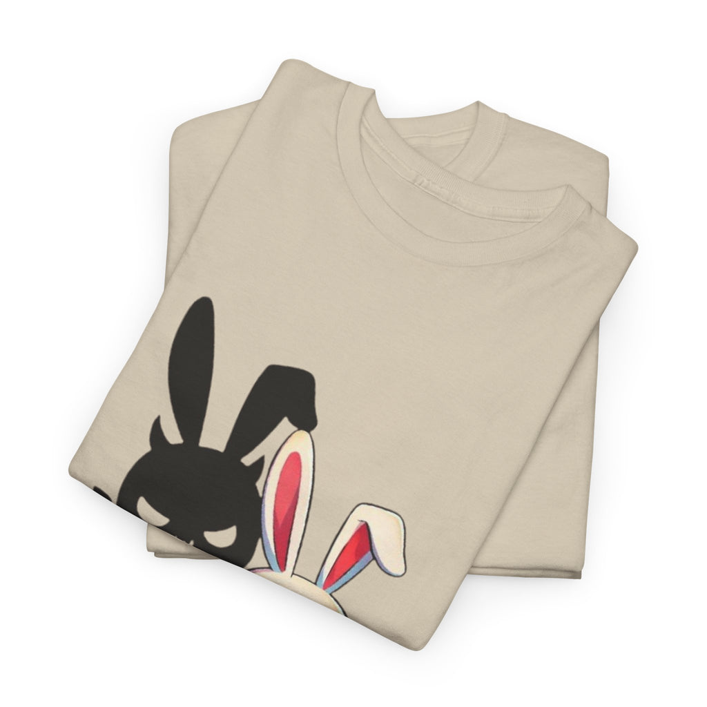 Cute Kawaii Bunny Duo T-Shirt – Light & Dark Rabbit Graphic Tee