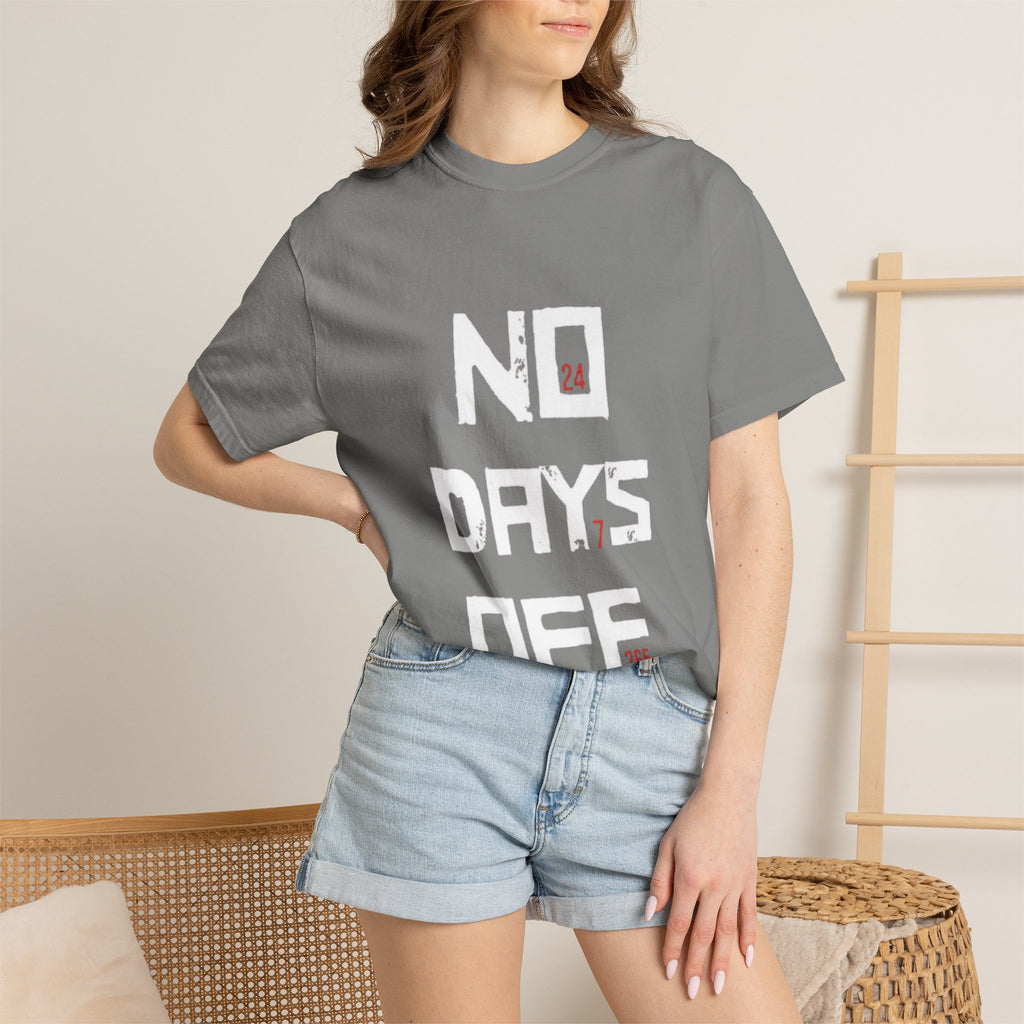 No Days Off T-Shirt — Motivational Gym Workout Tee