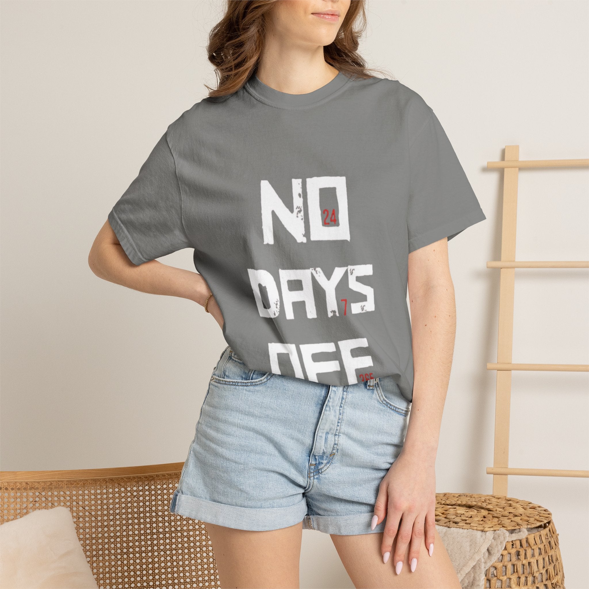 No Days Off T-Shirt — Motivational Gym Workout Tee