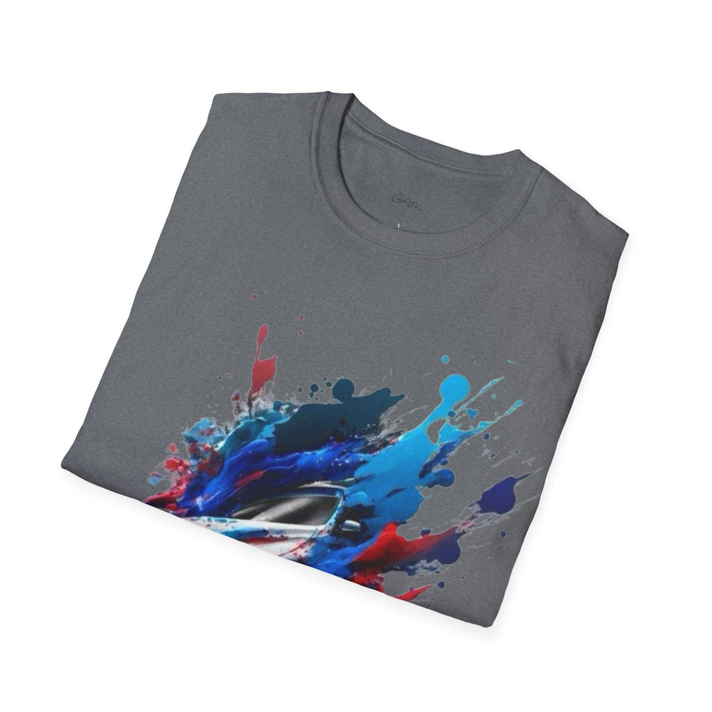 Sports Car Paint-Splash T-Shirt — Racing Art Graphic Tee