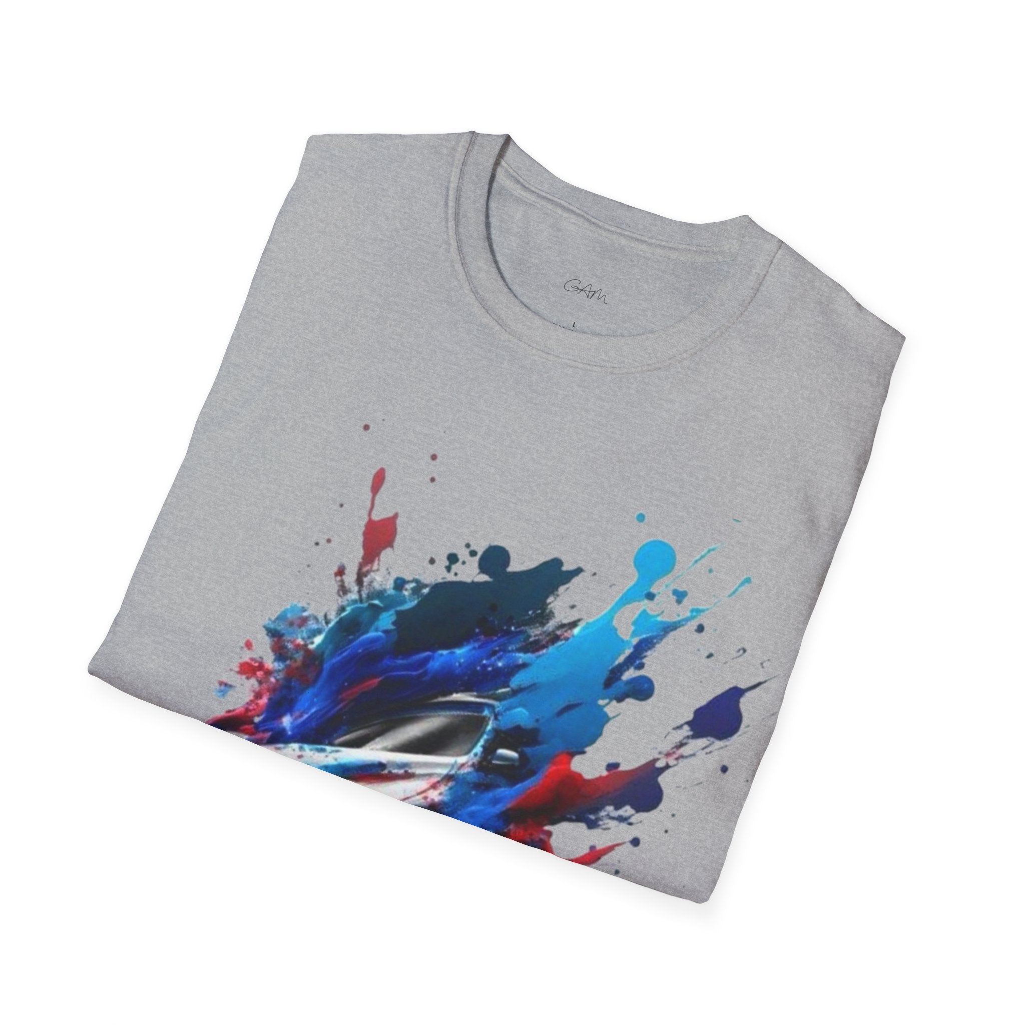 Sports Car Paint-Splash T-Shirt — Racing Art Graphic Tee