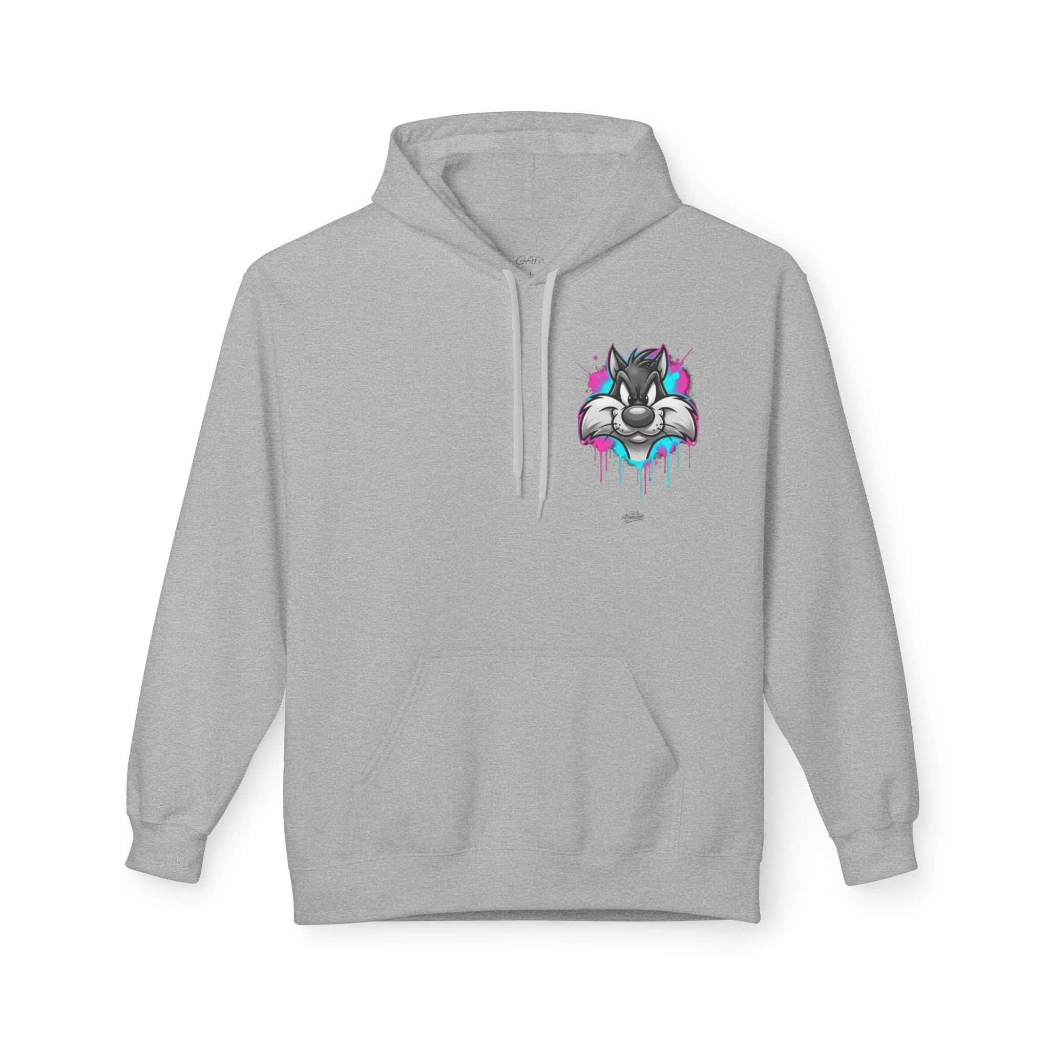 Graffiti Duck Hoodie — Drip Art Cartoon Pullover