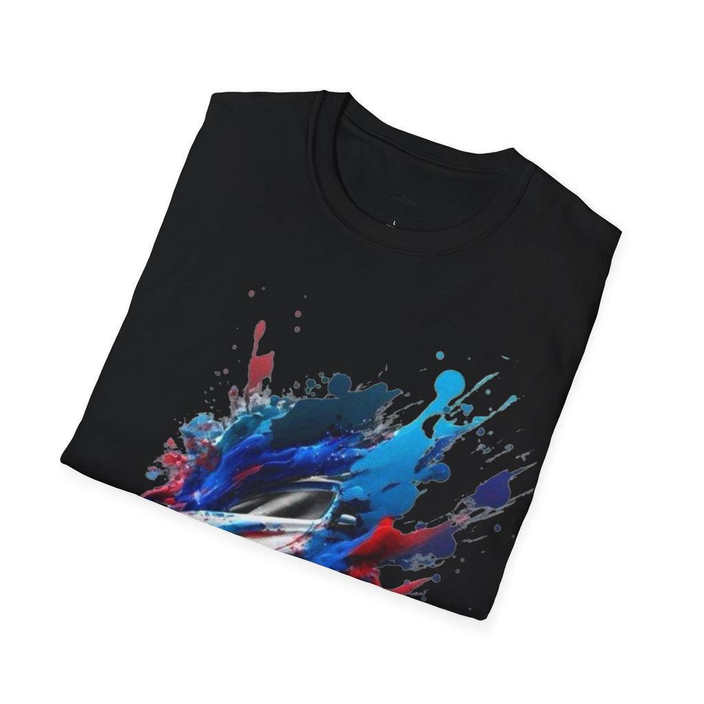 Sports Car Paint-Splash T-Shirt — Racing Art Graphic Tee