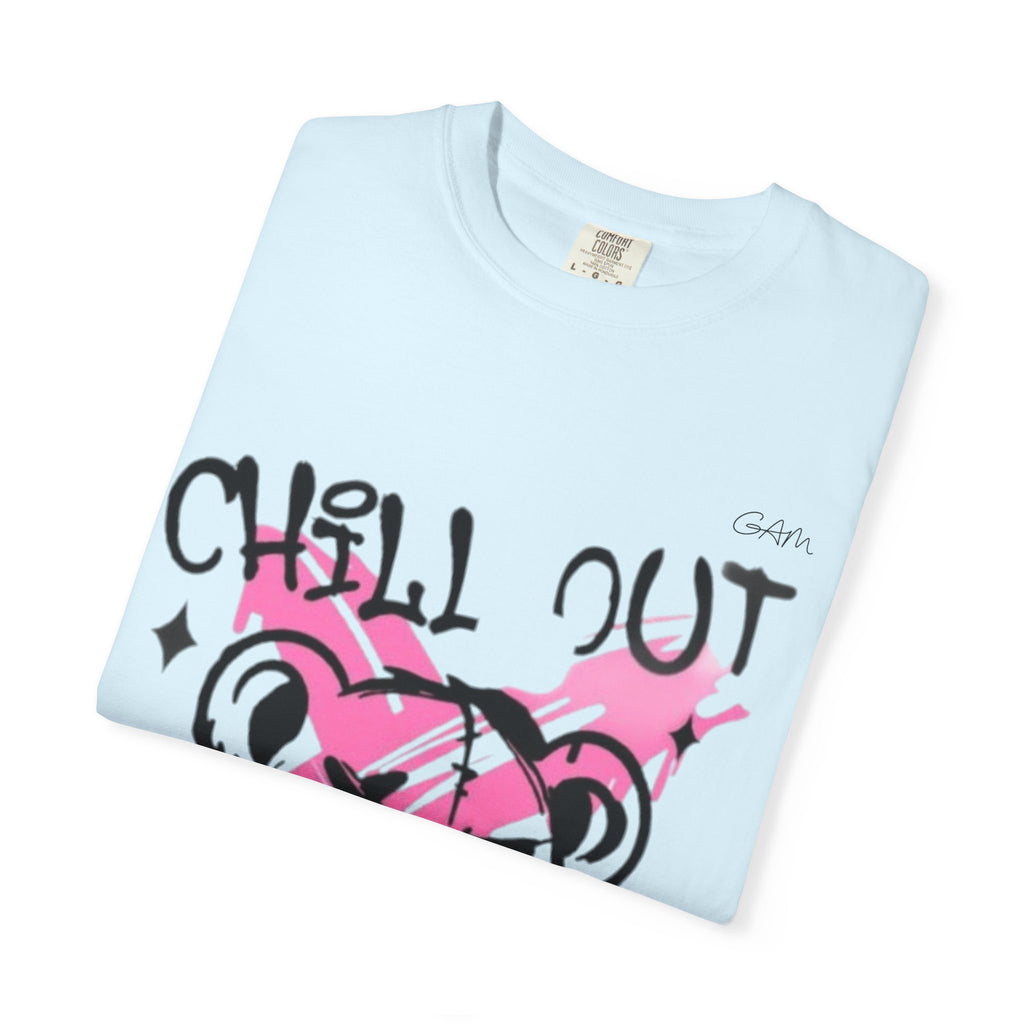 Chill Out Bear T-Shirt — Pink Graffiti Streetwear Tee