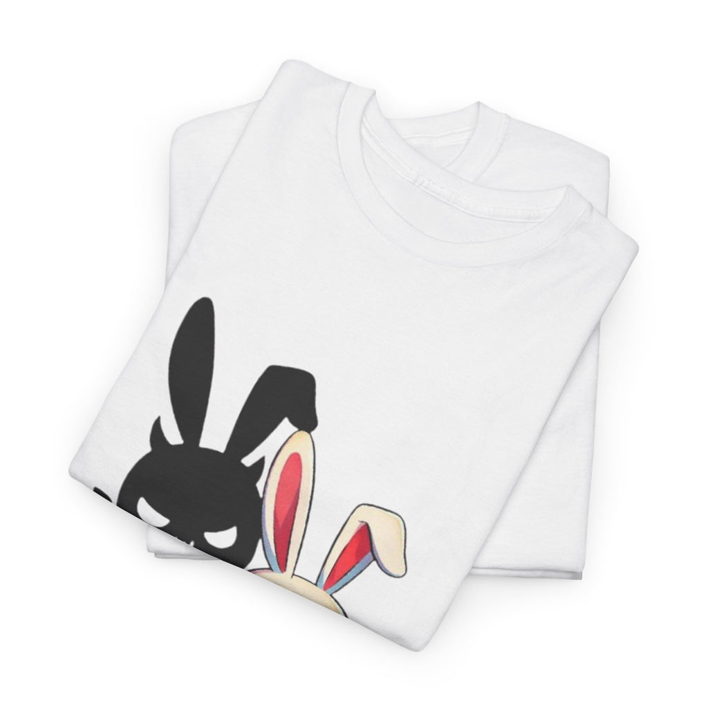 Cute Kawaii Bunny Duo T-Shirt – Light & Dark Rabbit Graphic Tee